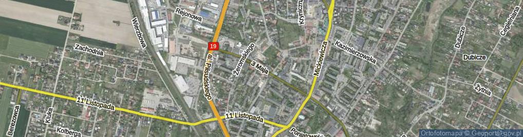 Zdjęcie satelitarne 3 Maja ul.